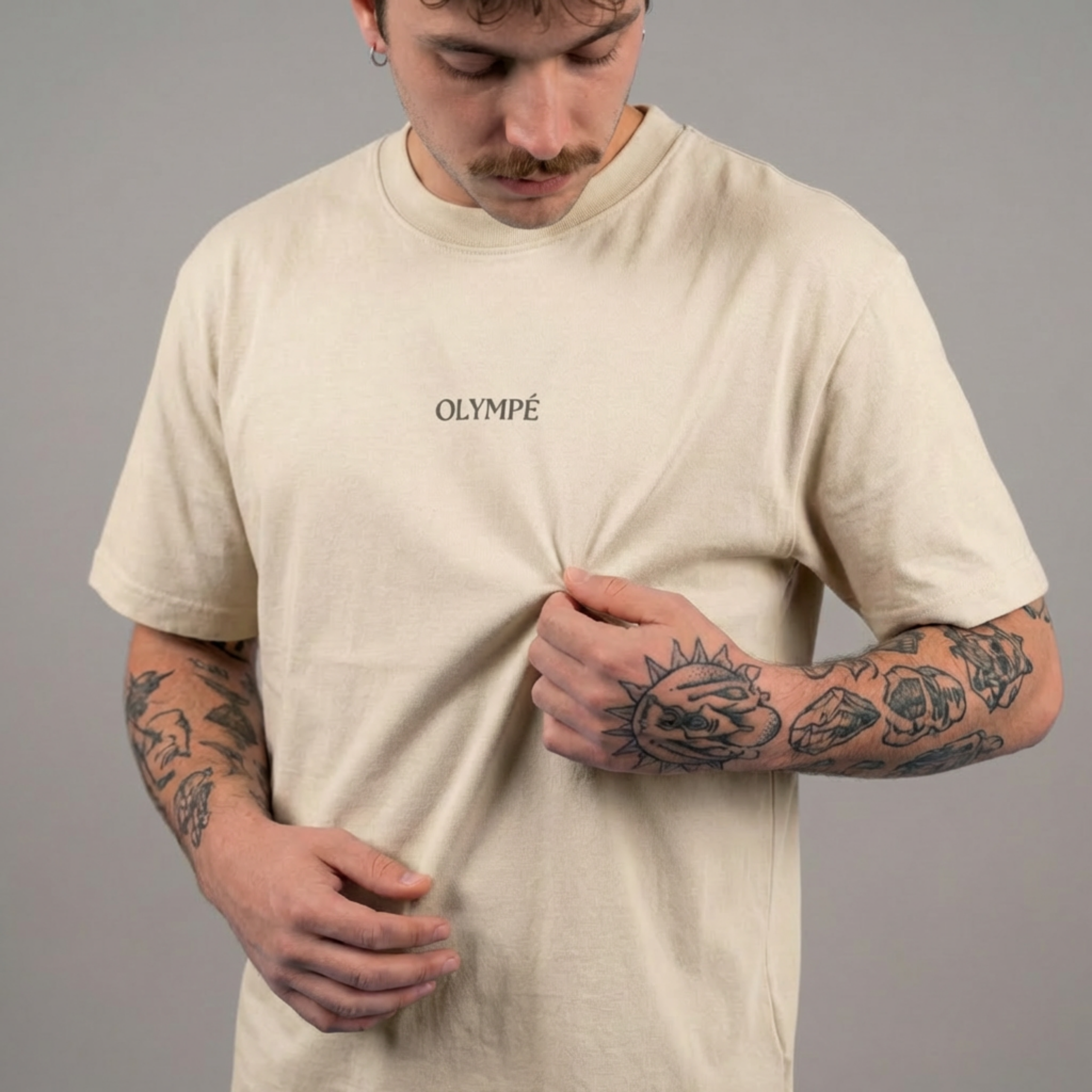 Beige T-Shirt Deliberate